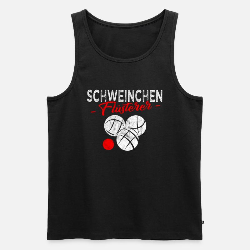 Boccia - Boule - Männer Premium Bio Tank Top - Schwarz