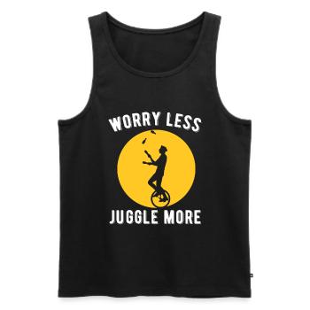 Jonglieren - Männer Premium Bio Tank Top - Schwarz - Vorne - Michal (187cm)