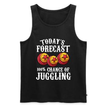 Jonglieren - Männer Premium Bio Tank Top - Schwarz - Vorne - Michal (187cm)
