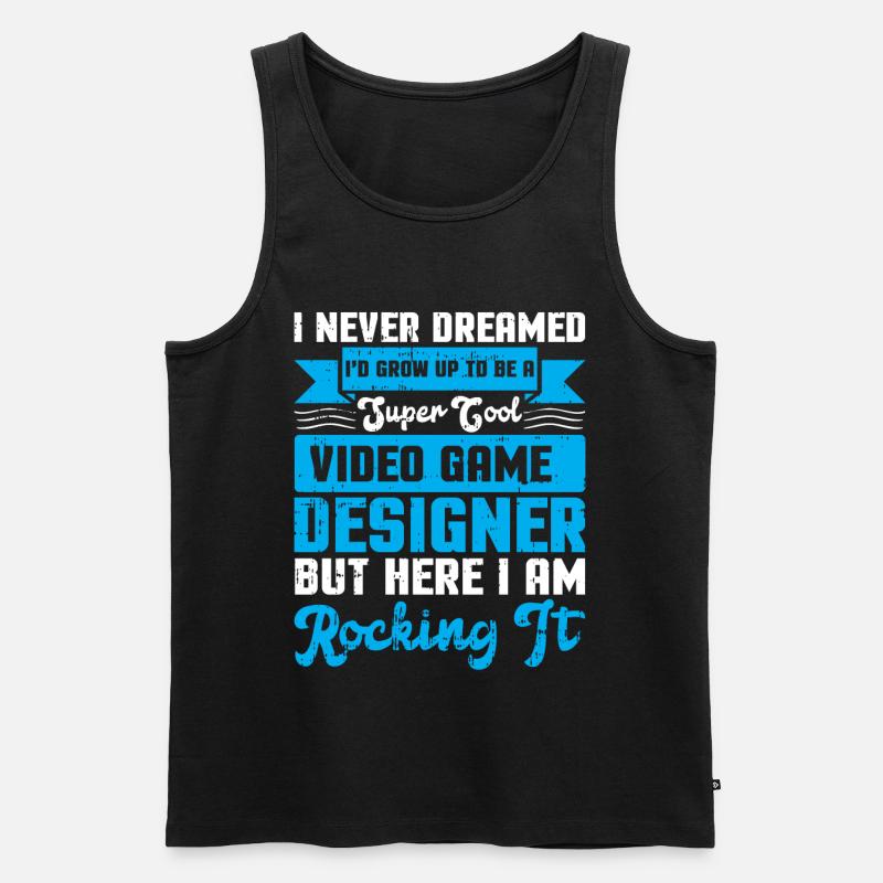 Video Game Designer - Männer Premium Bio Tank Top - Schwarz