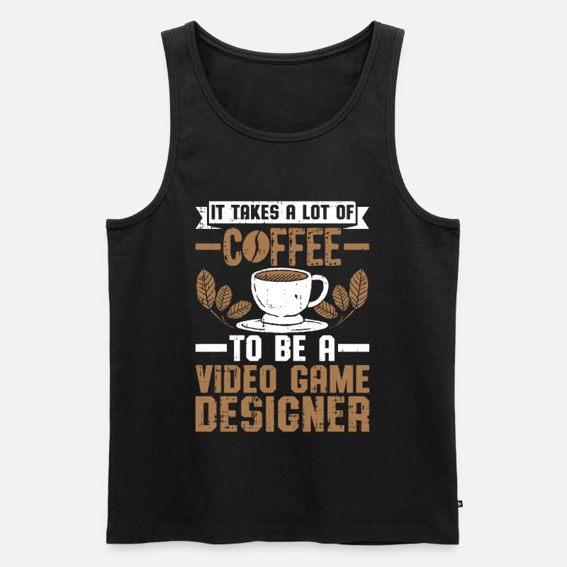 Video Game Designer - Männer Premium Bio Tank Top - Schwarz