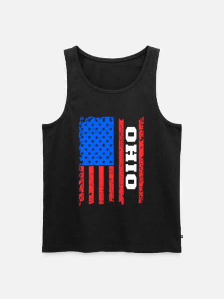 Ohio Usa flags gift - Men's Premium Organic Tank Top - black