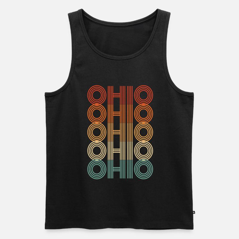 Ohio Einwohner Geschenk - Männer Premium Bio Tank Top - Schwarz