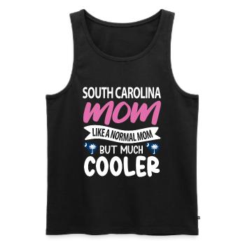 South Carolina mama gift - Men's Premium Organic Tank Top - black - Front - Michal (187cm)
