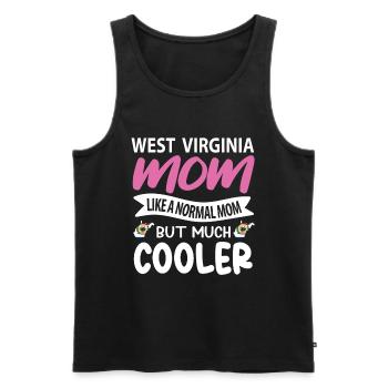 West Virginia mother gift - Men's Premium Organic Tank Top - black - Front - AI Model Male 178 light (178cm)