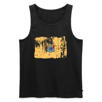 Beauté du cadeau du New Jersey - Débardeur bio Premium Homme - noir - Devant - AI Model Male 178 light (178cm)