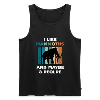 Mammut - Männer Premium Bio Tank Top - Schwarz - Vorne - Michal (187cm)