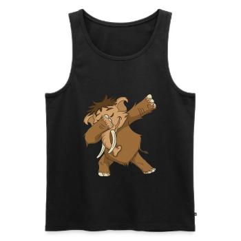Mammut - Männer Premium Bio Tank Top - Schwarz - Vorne - Michal (187cm)