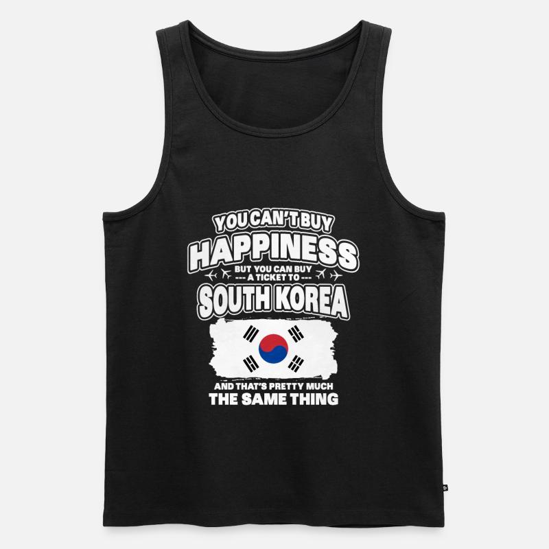 Mongolei - Männer Premium Bio Tank Top - Schwarz
