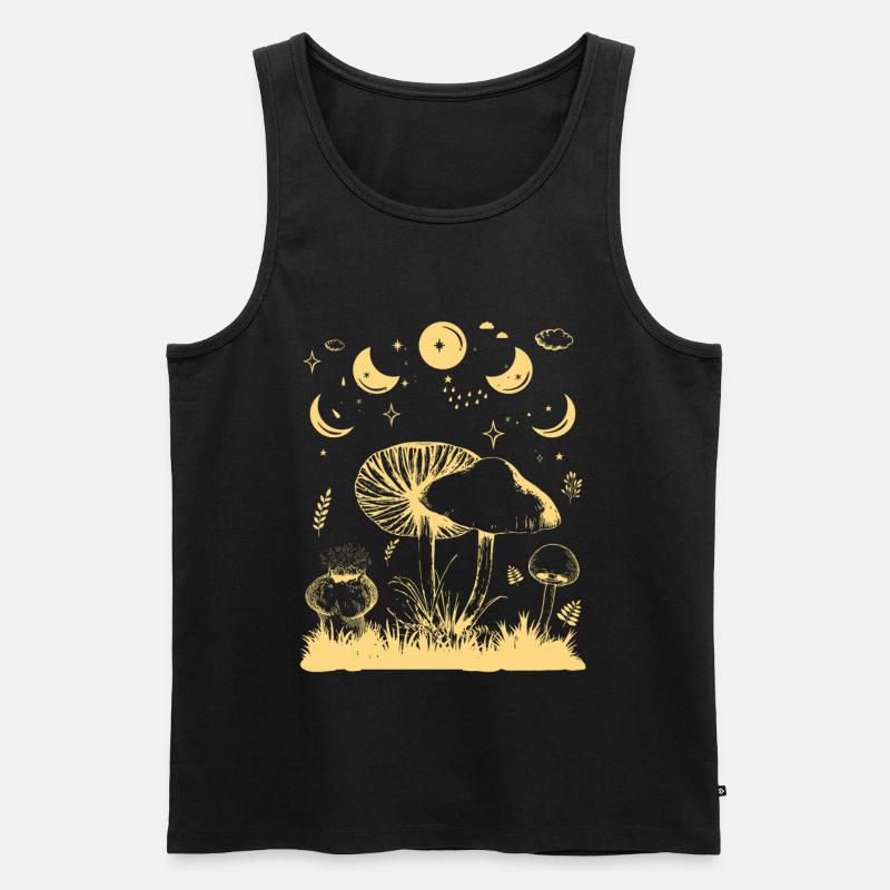 Nur eine Phase - Vom Mond - Männer Premium Bio Tank Top - Schwarz