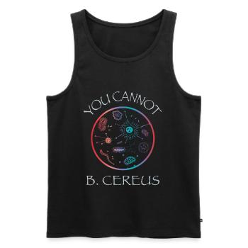 Biology Microbiology Bacteria Teacher T-Shirt - Men's Premium Organic Tank Top - black - Front - Michal (187cm)