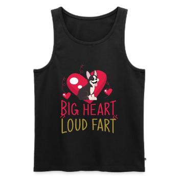 Boston Terrier, Boston Terrier Kostüm, Boston - Männer Premium Bio Tank Top - Schwarz - Vorne - AI Model Male 178 light (178cm)