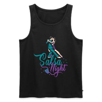 Salsa, Salsa latin, Latein Tanz - Männer Premium Bio Tank Top - Schwarz - Vorne - AI Model Male 178 light (178cm)