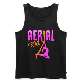 Aerialer Dance, Aerialer Dance Air, Danseuses, - Débardeur bio Premium Homme - noir - Devant - AI Model Male 178 light (178cm)