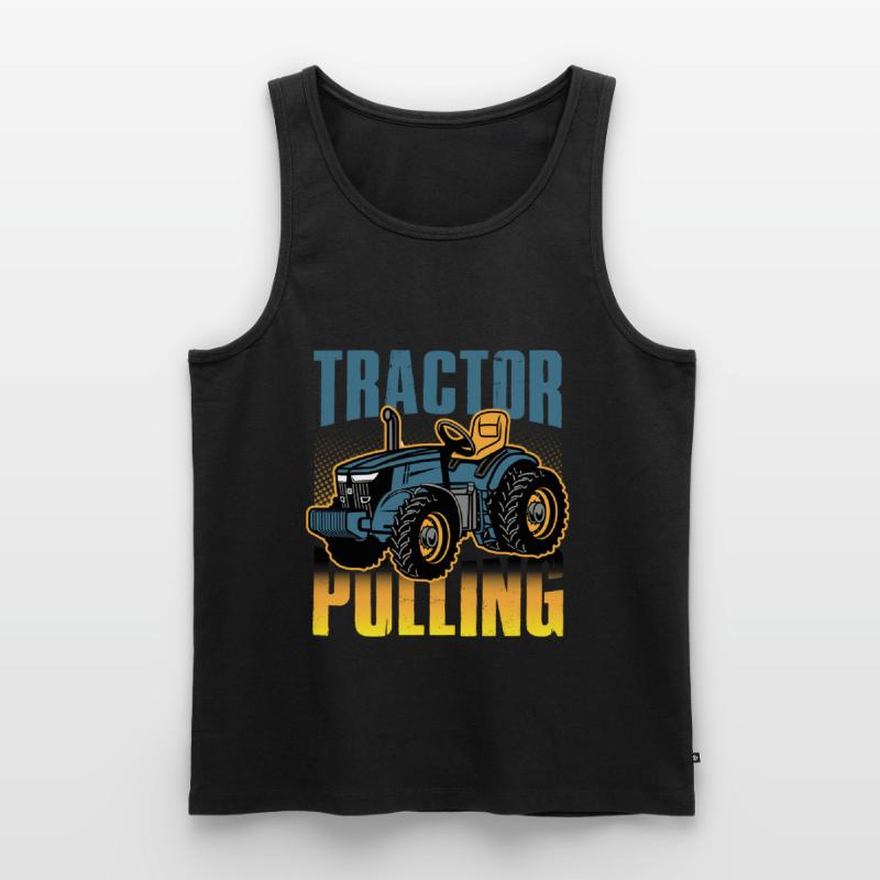 tractor pulling, tractor pulling pulling, racing, Männer Premium Bio Tank Top