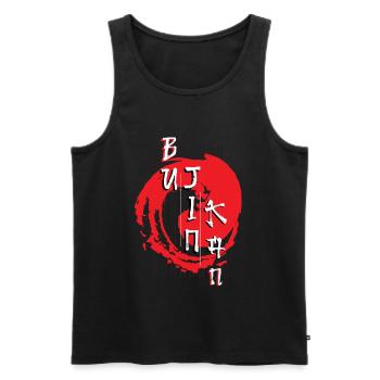 Bujinkan, Bujinkan japonais, arts martiaux, - Débardeur bio Premium Homme - noir - Devant - AI Model Male 178 light (178cm)