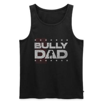 american bully, american bully mom, american - Men's Premium Organic Tank Top - black - Front - AI Model Male 178 light (178cm)