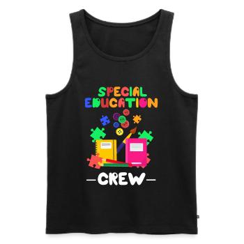 Enseignement spécial enseignants, pédagogie spécialisée - Débardeur bio Premium Homme - noir - Devant - Michal (187cm)