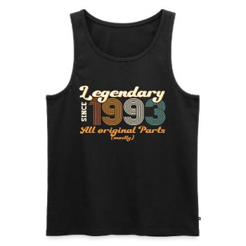 Original vintage 1993 29th birthday gift - Men's Premium Organic Tank Top - black - Front - Michal (187cm)
