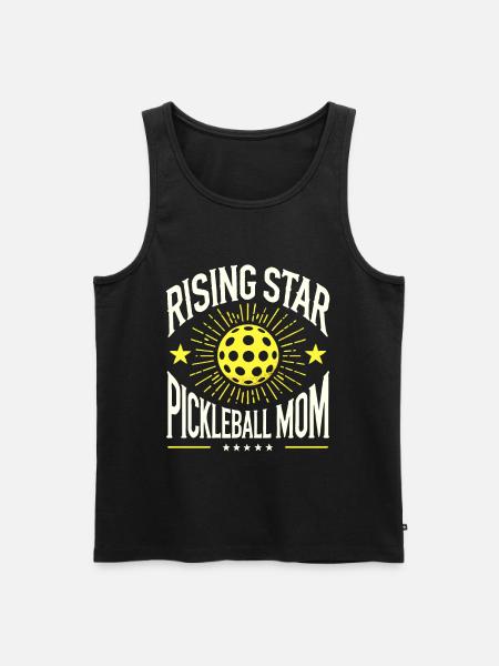 Rising Star Pickleball Mom - Men's Premium Organic Tank Top - black