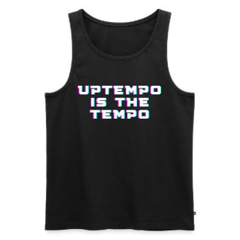 Uptempo is the tempo - Männer Premium Bio Tank Top - Schwarz - Vorne - AI Model Male 178 light (178cm)