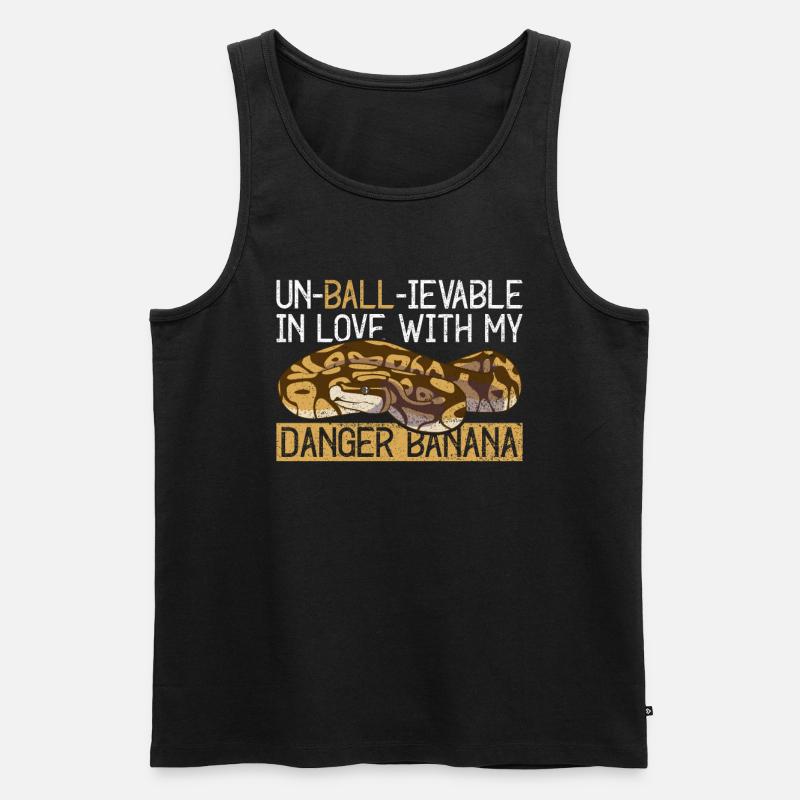 Königspython Banane Königspython - Männer Premium Bio Tank Top - Schwarz