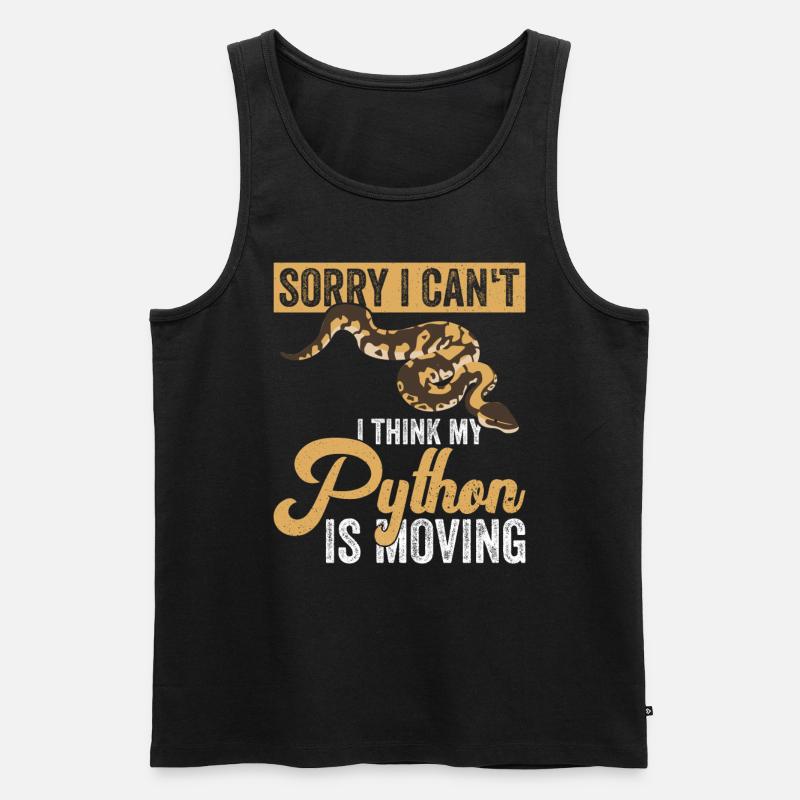 Königspython Banana Königspython - Men's Premium Organic Tank Top - black