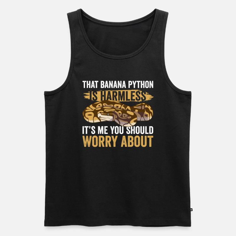 Banane Königspython - Männer Premium Bio Tank Top - Schwarz