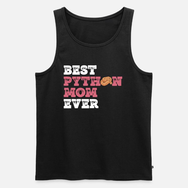 Königspython Mutter Banane Königspython Mama - Débardeur bio Premium Homme - noir