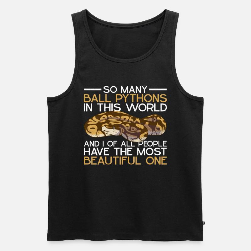 Banane Königspython - Männer Premium Bio Tank Top - Schwarz