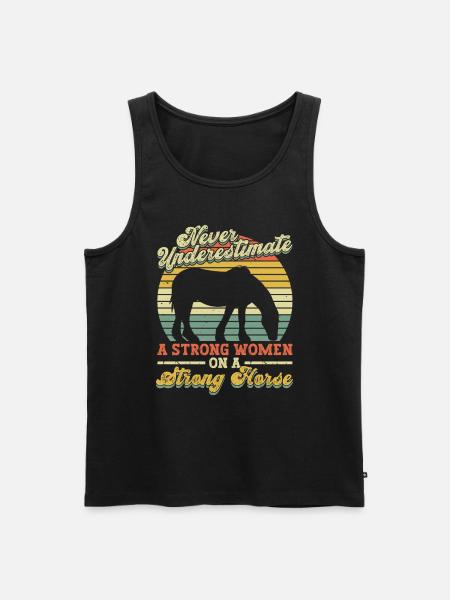 Clydesdale - Männer Premium Bio Tank Top - Schwarz