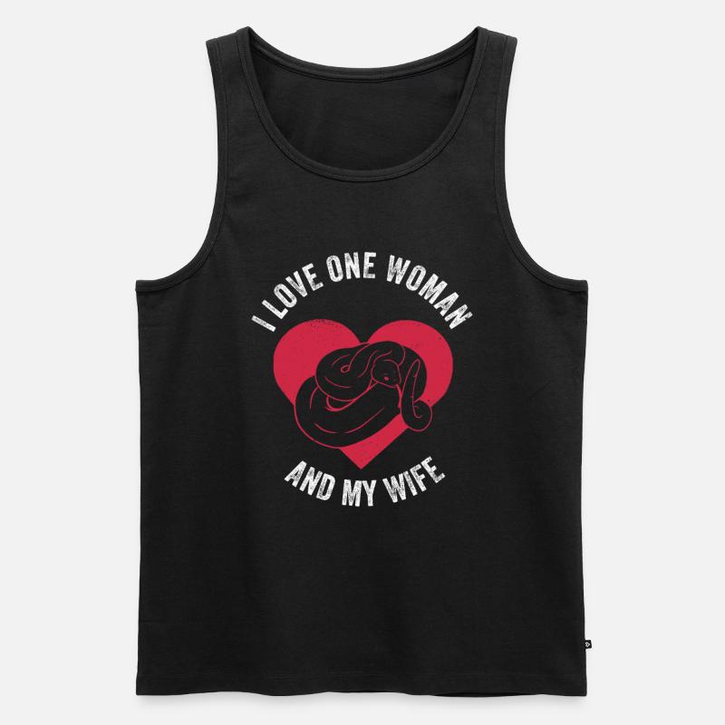 Banana Königspython Python - Men's Premium Organic Tank Top - black