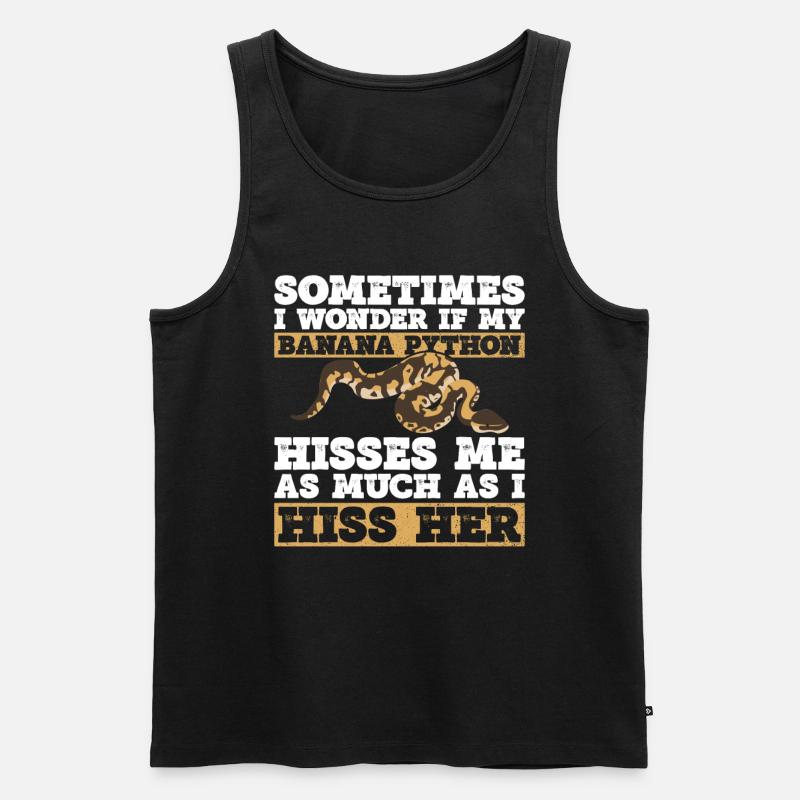 Banana Ball Python Königsphython - Men's Premium Organic Tank Top - black