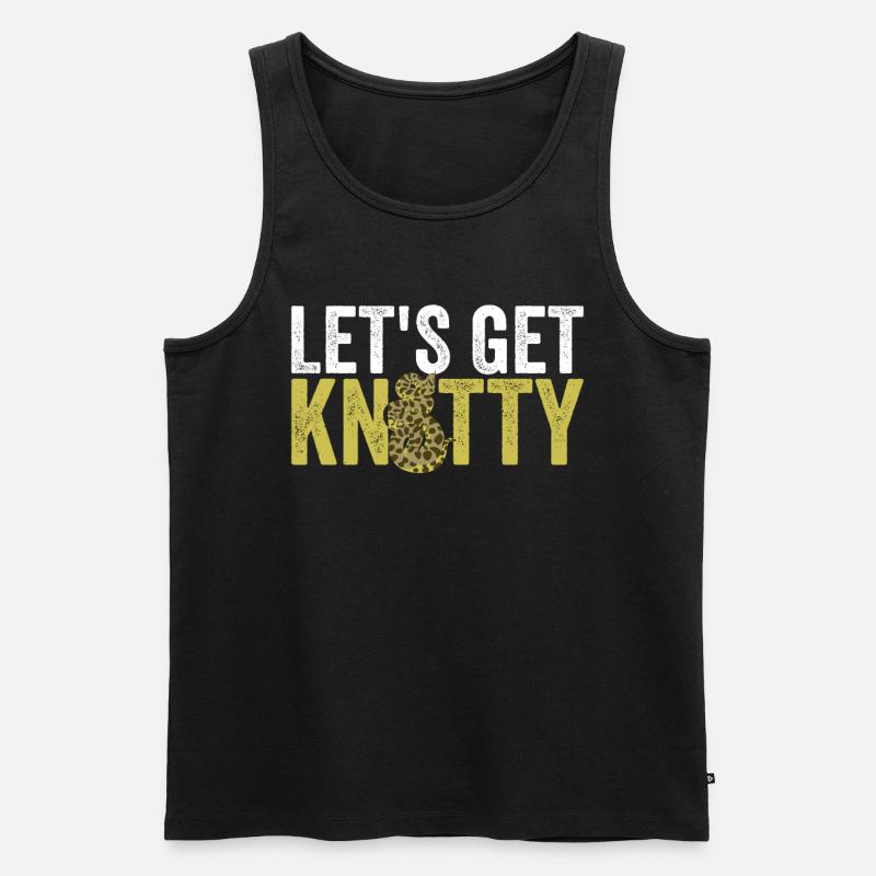 Königspython Banana Ball Python - Men's Premium Organic Tank Top - black