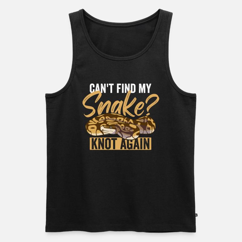 Königspython Ball Python - Débardeur bio Premium Homme - noir