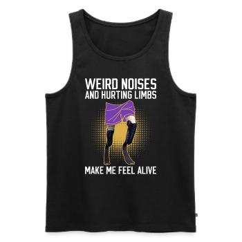 Beinprothesen Und Prothesen - Männer Premium Bio Tank Top - Schwarz - Vorne - Michal (187cm)