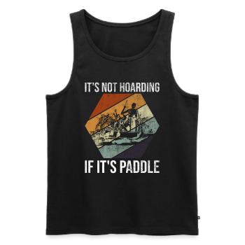Drachenbootrennen Und Drachenboot Paddler Paddeln - Débardeur bio Premium Homme - noir - Devant - Michal (187cm)