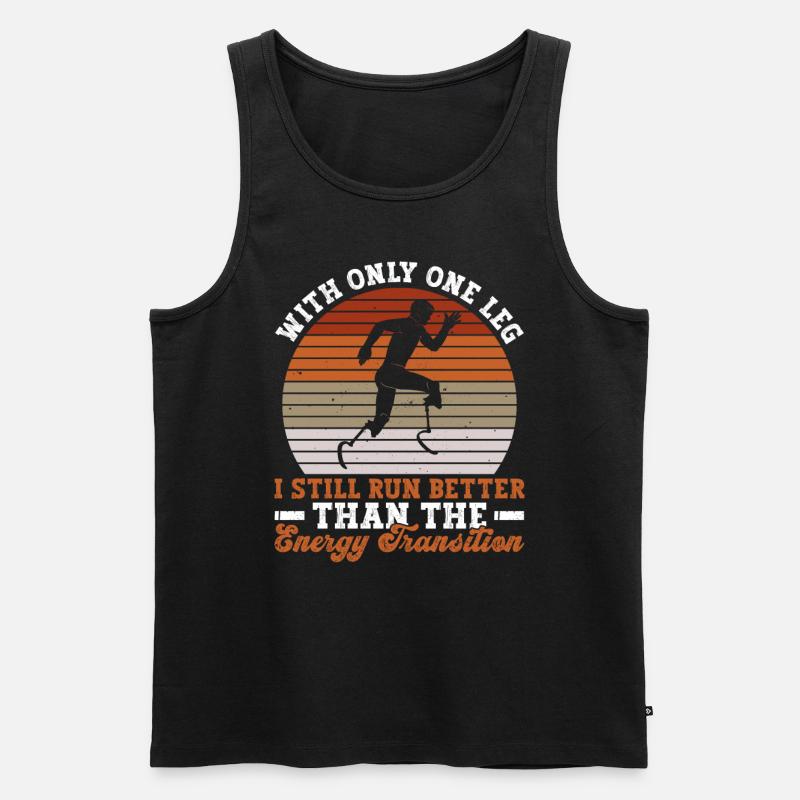Gliedmaßen Amputation Und Beinprothese - Männer Premium Bio Tank Top - Schwarz