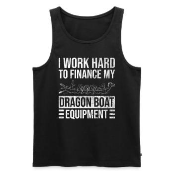 Drachenbootrennen Und Drachenbootpaddeln - Men's Premium Organic Tank Top - black - Front - Michal (187cm)
