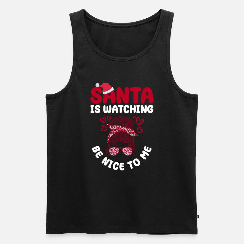 Lehrassistent Weihnachten Der Weihnachtsmann - Männer Premium Bio Tank Top - Schwarz