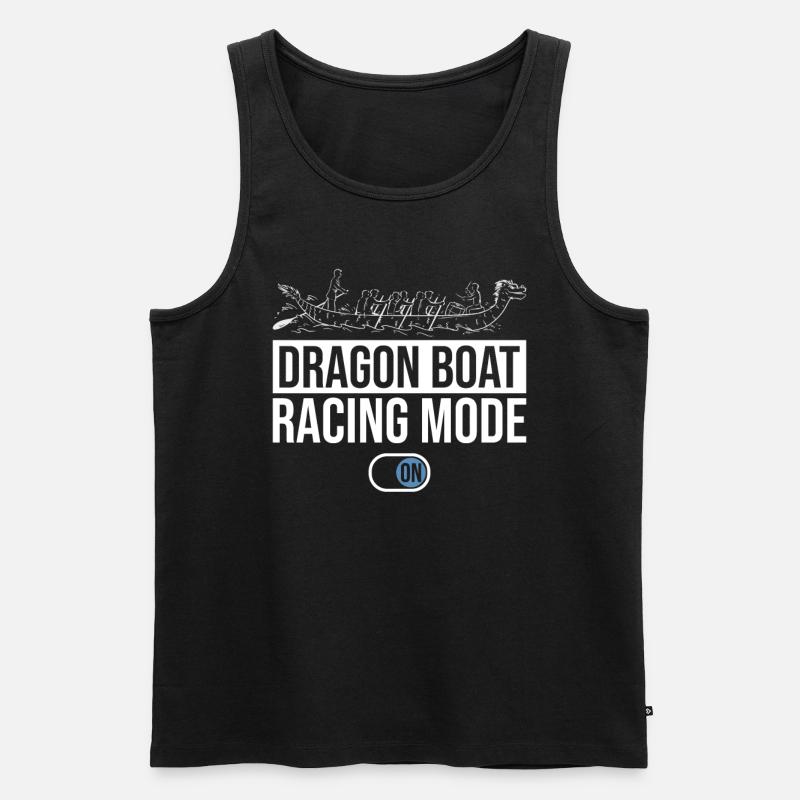 Mode Drachenboot activé - Débardeur bio Premium Homme - noir