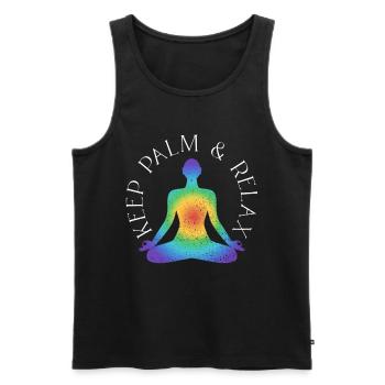 Reiki Meister Für Energie - Débardeur bio Premium Homme - noir - Devant - Michal (187cm)