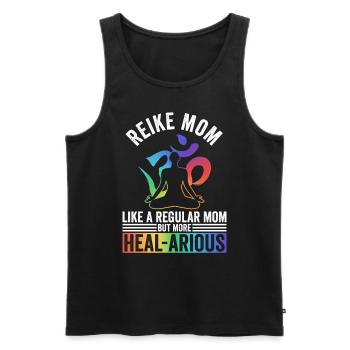 Reiki Mutter Energieheilerin Mama - Men's Premium Organic Tank Top - black - Front - AI Model Male 178 light (178cm)