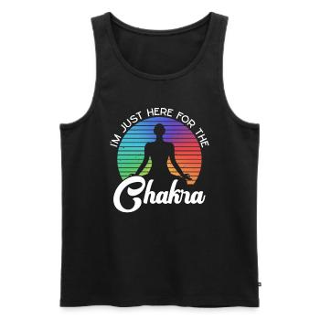 Reiki - Männer Premium Bio Tank Top - Schwarz - Vorne - AI Model Male 178 light (178cm)