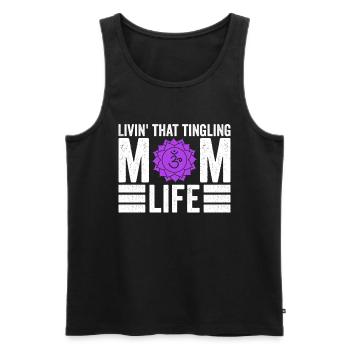 Reiki Mutter Energieheilerin - Men's Premium Organic Tank Top - black - Front - AI Model Male 178 light (178cm)