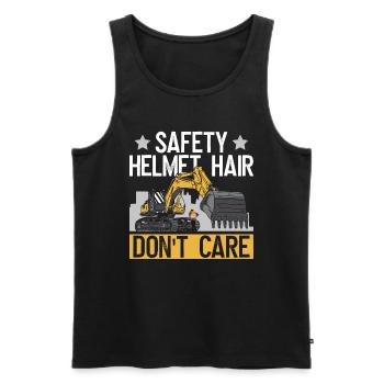 Baggerfahrer Baggern Bagger - Männer Premium Bio Tank Top - Schwarz - Vorne - AI Model Male 178 light (178cm)