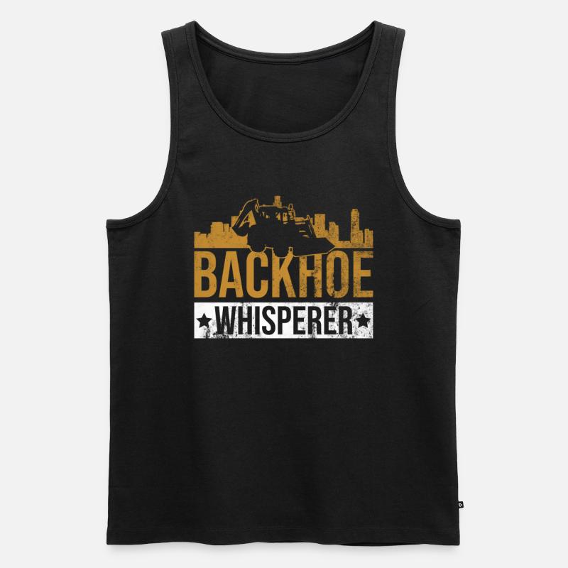 Baggerfahrer Bagger - Männer Premium Bio Tank Top - Schwarz