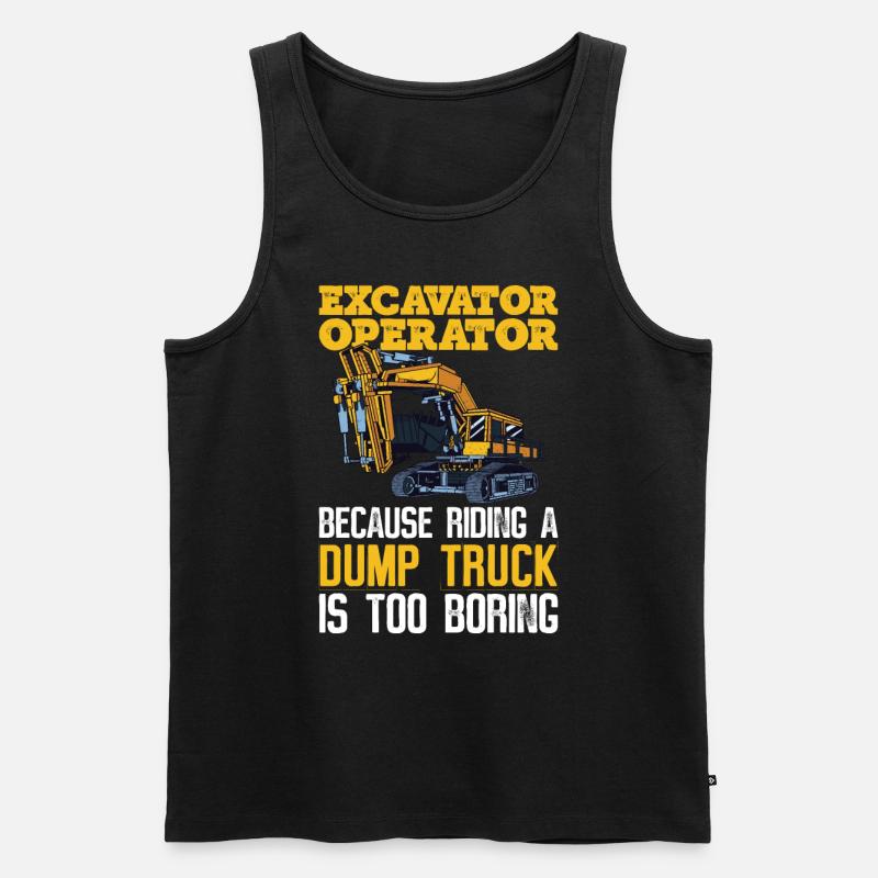 Baggerfahrer Bagger Bagger - Men's Premium Organic Tank Top - black