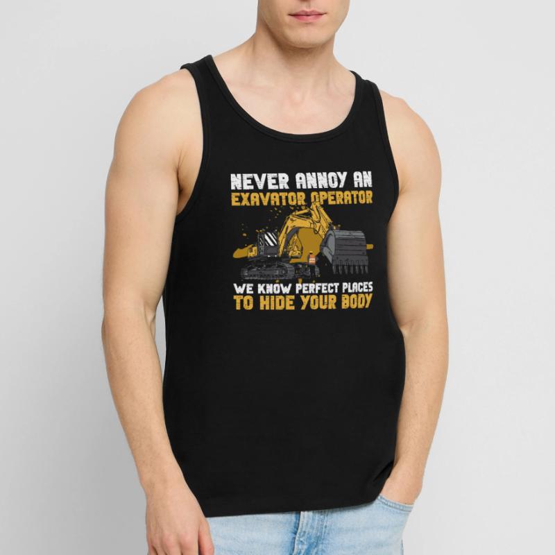 Bagger Baggerführer Baggerfahrer Männer Premium Bio Tank Top