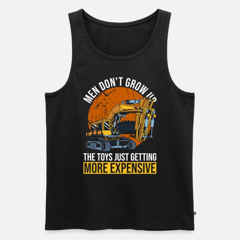 Bagger - Männer Premium Bio Tank Top - Schwarz